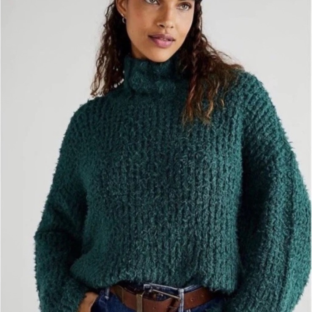 Free People Canyon Pullover Cropped Sweater XS EUC
